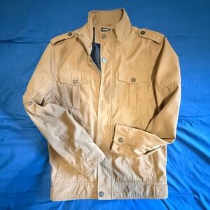SHEIN Men's Light Tan Military Field Jacket